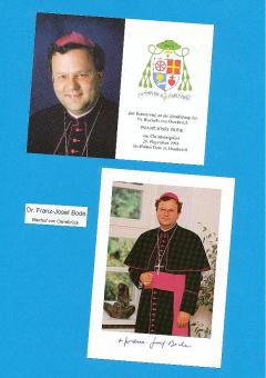 Franz Josef Hermann Bode  Bischof von Osnabrück  Kirche Autogrammkarte original signiert 
