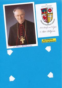 2  x  Alois Kothgasser Erzbischof von Salzburg  Kirche Autogrammkarte original signiert 