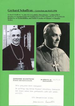 2  x  Alois Kothgasser Bischof von Dresden  Kirche Autogrammkarte original signiert 