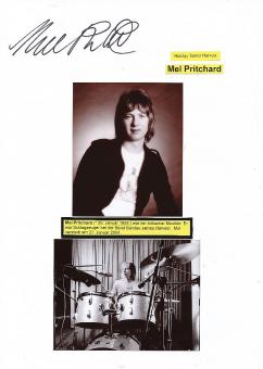 Mel Pritchard † 2004  Barclay James Harvest  Musik Autogramm Karte original signiert 