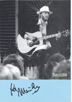 Maurice Gibb † 2003  Bee Gees  Musik Autogramm Karte original signiert 