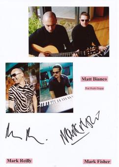 Matt Bianco  Musik Autogramm Karte original signiert 