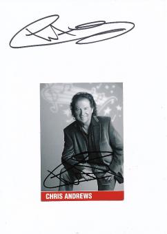 2  x  Chris Andrews  Musik Autogramm Karte original signiert 
