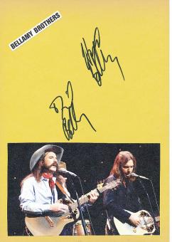 The Bellamy Brothers  Musik Autogramm Karte original signiert 