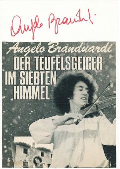 Angelo Branduardi  Musik Autogramm Karte original signiert 