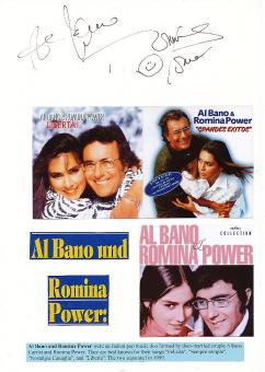 Al Bano & Romina Power  Musik Autogramm Karte original signiert 