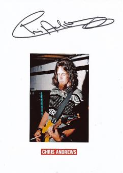 Chris Andrews  Musik Autogramm Karte original signiert 