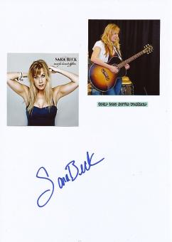 Sara Beck  Musik Autogramm Karte original signiert 