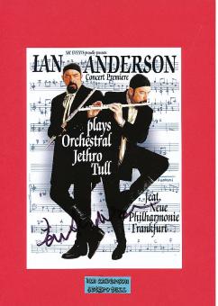 Ian Anderson  Jethro Tull  Musik Autogramm Bild original signiert 
