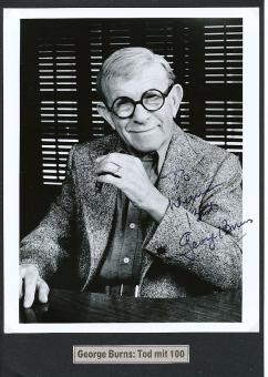 George Burns † 1996   Film & TV Autogramm Foto  original signiert 