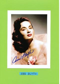 Ann Blyth  Film & TV Autogramm Foto  original signiert 