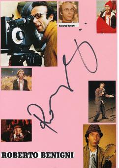 Roberto Benigni  Film & TV Autogramm Karte original signiert 
