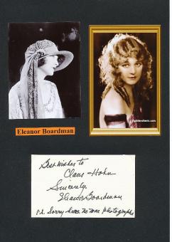 Eleanor Boardman † 1991  Film & TV Autogramm Karte original signiert 