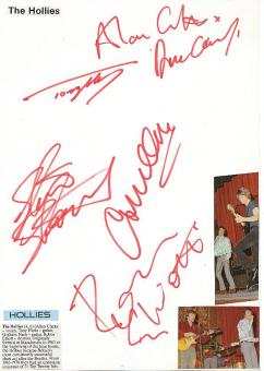 The Hollies  Musik Autogramm Karte original signiert 
