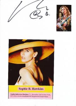 Sophie B. Hawkins  Musik Autogramm Karte original signiert 