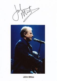 John Miles † 2021  Musik Autogramm Karte original signiert 