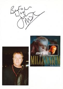 John Miles † 2021  Musik Autogramm Karte original signiert 