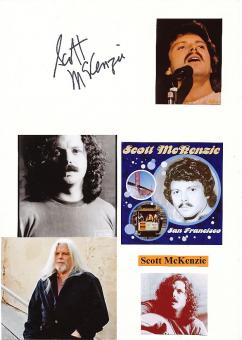 Scott McKenzie † 2012  Musik Autogramm Karte original signiert 