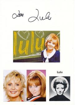 Lulu  Musik Autogramm Karte original signiert 