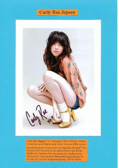 Carly Rae Jepsen  Musik Autogramm Foto original signiert 