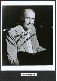Henry Mancini † 1994 Komponist  Musik Autogramm Foto original signiert 