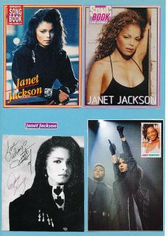 Janet Jackson  Musik Autogrammkarte original signiert 