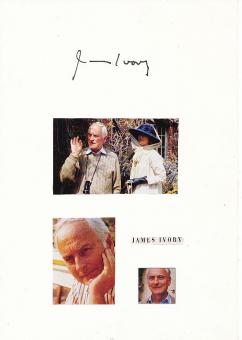 James Ivory   Film & TV Autogramm Karte original signiert 