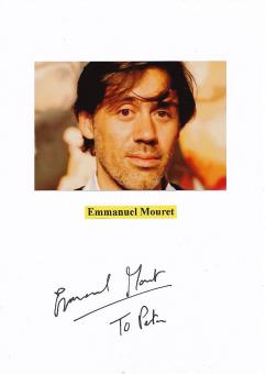 Emmanuel Mouret   Film & TV Autogramm Karte original signiert 