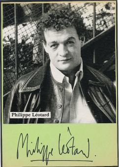 Philippe Leotard † 2001  Film & TV Autogramm Karte original signiert 
