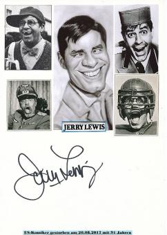 Jerry Lewis † 2017  Film & TV Autogramm Karte original signiert 