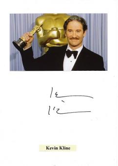 Kevin Kline  Film & TV Autogramm Karte original signiert 