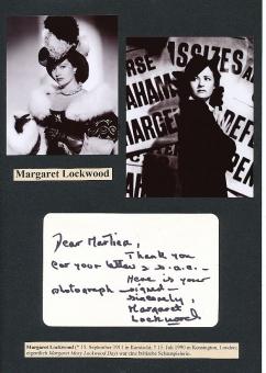 Margaret Lockwood † 1990  Film & TV Autogramm Karte original signiert 