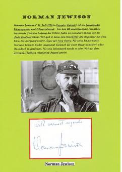 Norman Jewison  Regisseur  Film & TV Autogramm Karte original signiert 
