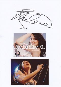 Melanie C  Spice Girls  Musik Autogramm Karte original signiert 