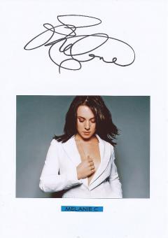 Melanie C  Spice Girls  Musik Autogramm Karte original signiert 