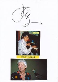 Ian McLagan † 2014  Small Faces  Musik Autogramm Karte original signiert 