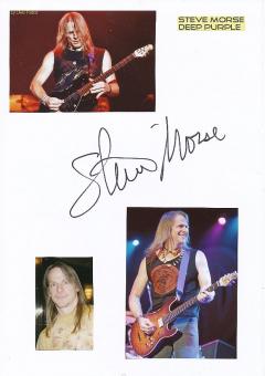 Steve Morse  Deep Purple  Musik Autogramm Karte original signiert 