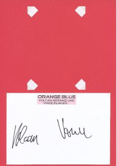 Orange Blue  Musik Autogramm Karte original signiert 