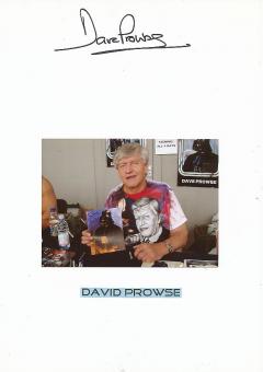 David Prowse † 2020  Darth Vader  Star Wars  Film & TV Autogramm Karte original signiert 
