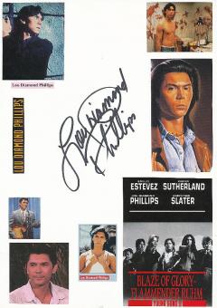 Lou Diamond Phillips  Film & TV Autogramm Karte original signiert 