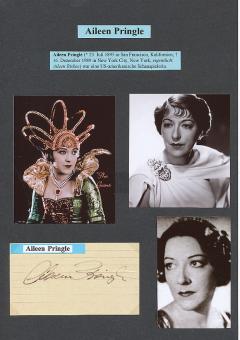 Aileen Pringle † 1989  Film & TV Autogramm Karte original signiert 