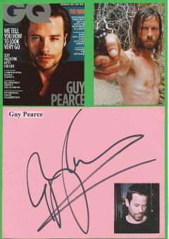 Guy Pearce  Film & TV Autogramm Karte original signiert 