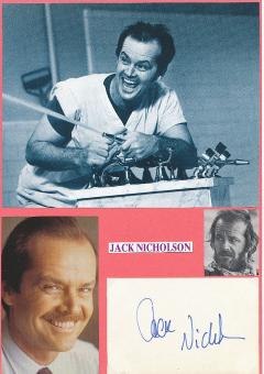 Jack Nicholson  Film & TV Autogramm Karte original signiert 