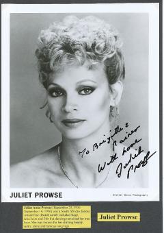 Juliet Prowse † 1996  Film & TV Autogramm Foto  original signiert 
