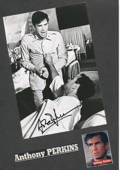 Anthony Perkins † 1992  Film & TV Autogramm Foto  original signiert 