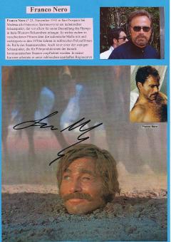 Franco Nero  Django  Film & TV Autogramm Bild original signiert 