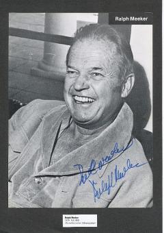Ralph Meeker † 1988  Film & TV Autogramm Bild original signiert 