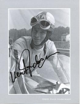Kent Andersson † 2006  Schweden  2 x Weltmeister  Motorrad Sport Autogrammkarte  original signiert 