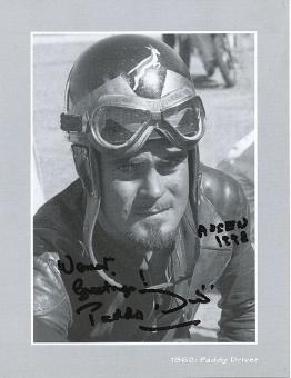 Paddy Driver  Südafrika  Motorrad Sport Autogrammkarte  original signiert 