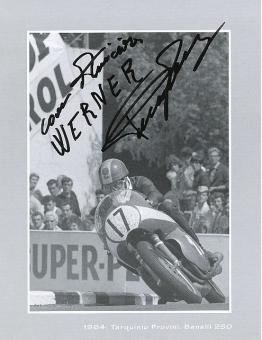 Tarquini Provini † 2005 Italien  2 x Weltmeister  Motorrad Sport Autogrammkarte  original signiert 